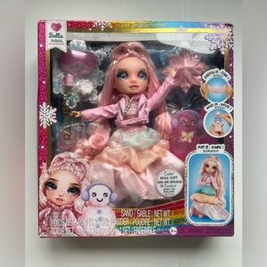 Rainbow High Winter Wonderland Bella - Pink 11" Fashion Doll with Magic Snow